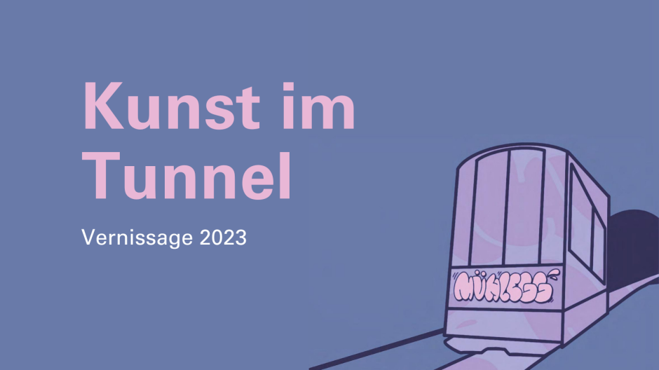 Kunst im Tunnel: Illustration des M&uuml;hleggb&auml;hnli